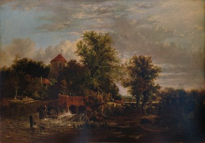 Chiusa sul fiume Western, c. 1832 da Alfred Stannard