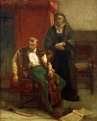 A. Stevens, (Il musicista) Depressione da Alfred Emile Stevens