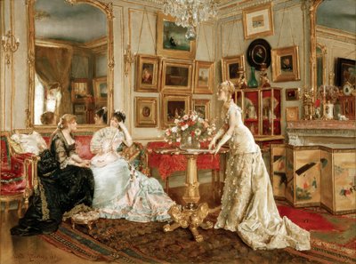Lo studio del pittore da Alfred Emile Stevens