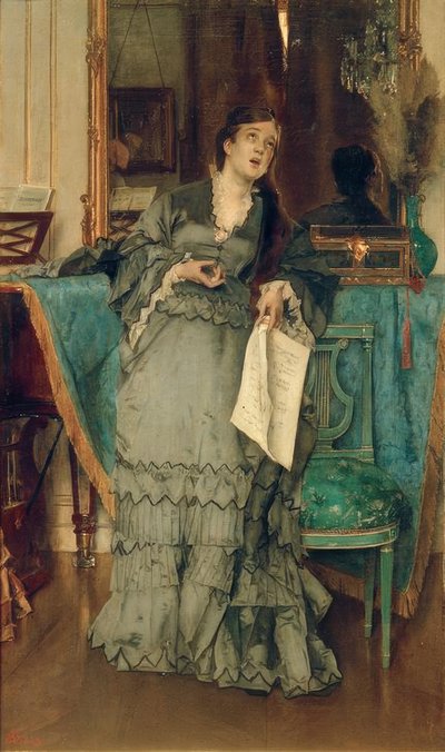 La primadonna da Alfred Emile Stevens