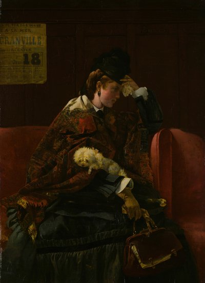 Alla stazione ferroviaria, c. 1874 da Alfred Emile Stevens