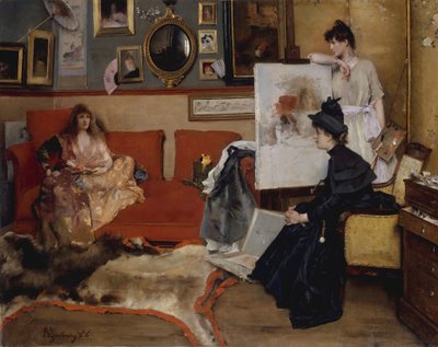 Nello Studio, 1888 da Alfred Emile Stevens
