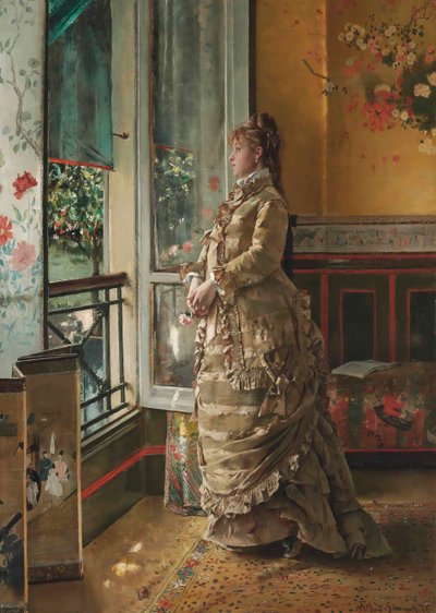 Malinconia, 1876 da Alfred Emile Stevens