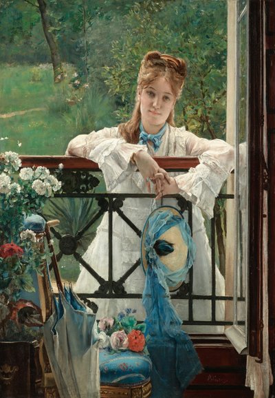 Il nastro blu, ca 1894 da Alfred Emile Stevens