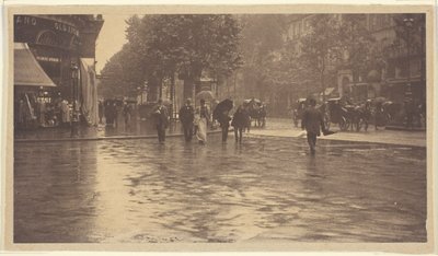 Un giorno di pioggia sul Boulevard, Parigi da Alfred Stieglitz