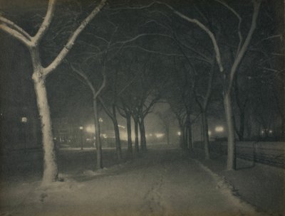 Una notte gelida, New York da Alfred Stieglitz