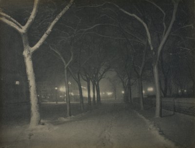 Una notte gelida, New York da Alfred Stieglitz
