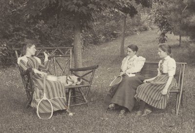 Emmy Obermeyer, Agnes Stieglitz e Flora Small a Oaklawn da Alfred Stieglitz