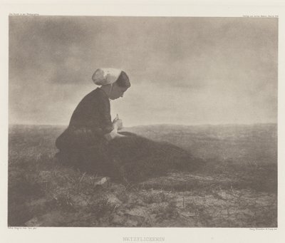 Riparatrice di reti, Katwijk 1894 da Alfred Stieglitz