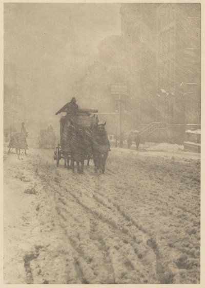 Inverno sulla Quinta Strada da Alfred Stieglitz