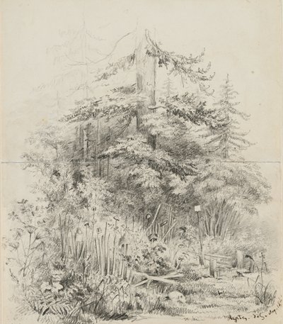 Luogo di sepoltura indiano, Oregon, 1841 da Alfred Thomas Agate