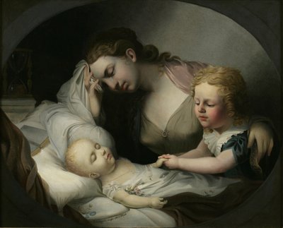 Madre che piange sul suo bambino da Alfred Thomas Agate