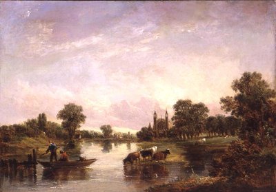 Veduta del Eton College dal Tamigi da Alfred Vickers