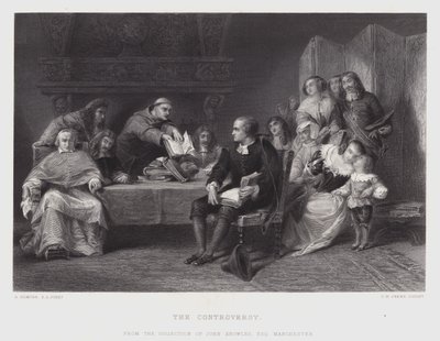 La controversia (incisione) da Alfred W. (after) Elmore