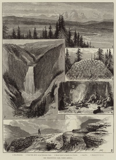 Il Parco di Yellowstone, Nord America da Alfred W. Cooper