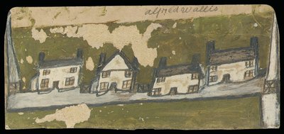 Fila di quattro cottage da Alfred Wallis