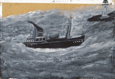 Peschereccio e molo da Alfred Wallis
