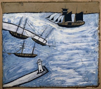 Veduta del porto e del faro di Saint Ives (Cornovaglia, Inghilterra) da Alfred Wallis