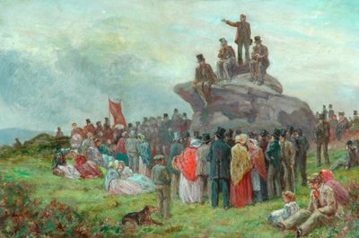 Un incontro chartista a Basin Stones, Todmorden da Alfred Walter Bayes