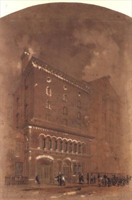 Disegno architettonico per un magazzino da Alfred Waterhouse