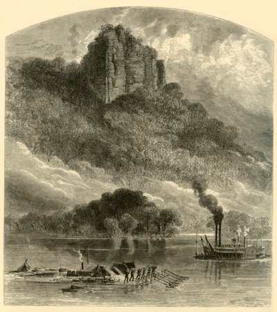 Chimney Rock, vicino a Fountain City, 1874 da Alfred Rudolph Waud