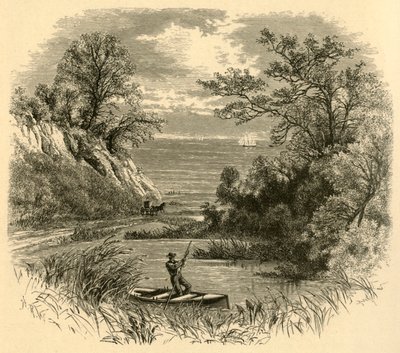 Scorcio del Lago Michigan, 1874 da Alfred Rudolph Waud