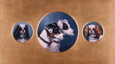 Fox Terrier e Cavalier King Charles Spaniel da Alfred Wheeler