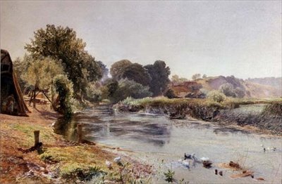 Un pezzo della vecchia Inghilterra mezzo addormentato da Alfred William Hunt
