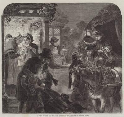Una visita agli anziani alla vigilia di Natale da Alfred William Hunt