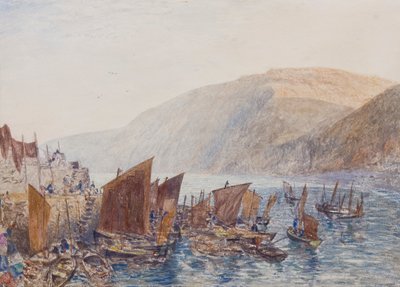 Porto di Clovelly da Alfred William Hunt