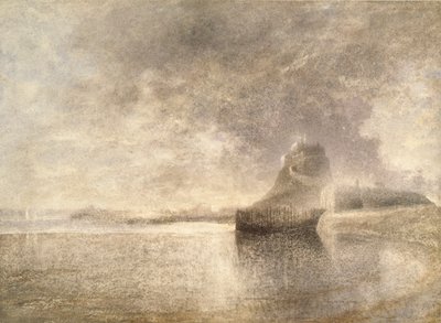 Castello di Holy Island, Northumbria, c1882-3 da Alfred William Hunt