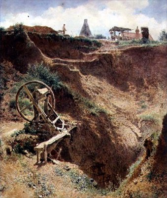La cava di ghiaia, Kings Cross da Alfred William Hunt