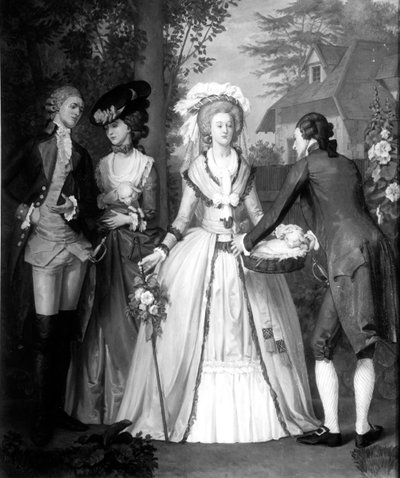 Maria Antonietta (1755-93) di Asburgo-Lorena, Regina di Francia e Navarra, come pastorella a Trianon da Alfred Wilson Cox
