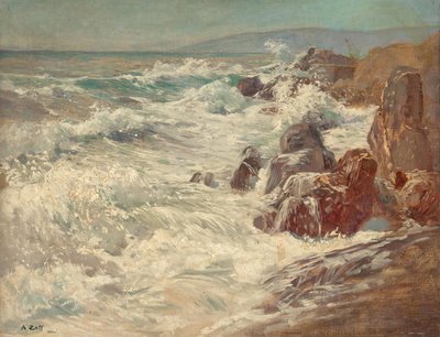Surf sulla costa di Nervi da Alfred Zoff