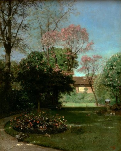 Il giardino di Alfred Stevens da Alfred de Knyff