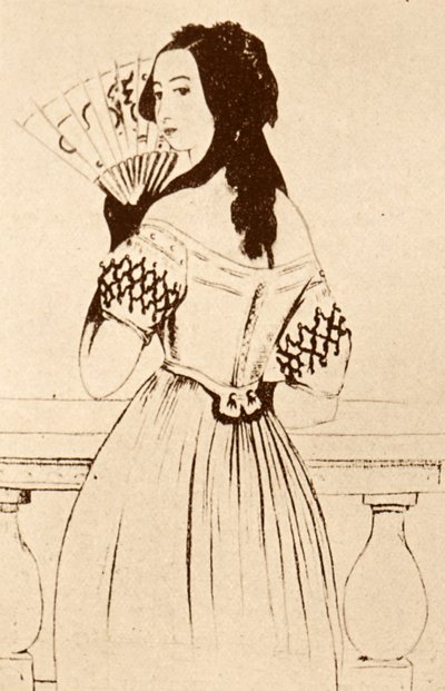 George Sand (disegno) da Alfred de Musset