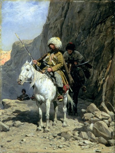 Pattuglia di Circassi, c.1885 da Alfred von Wierusz Kowalski
