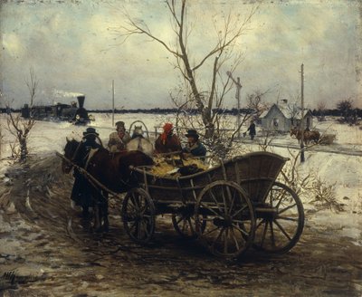 Incontro con il treno da Alfred von Wierusz Kowalski