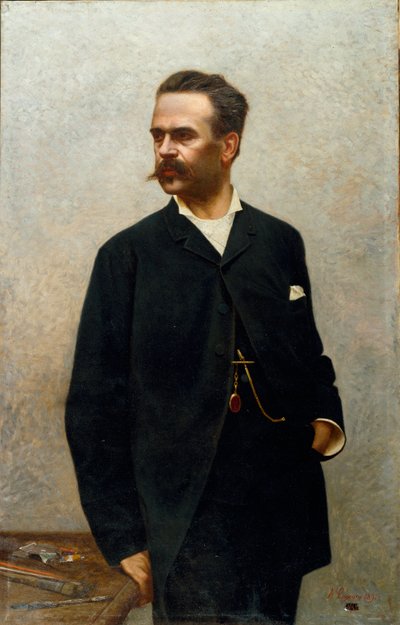 Ritratto del pittore Niccolo Barabino (1832-1897) da Alfredo Luxoro