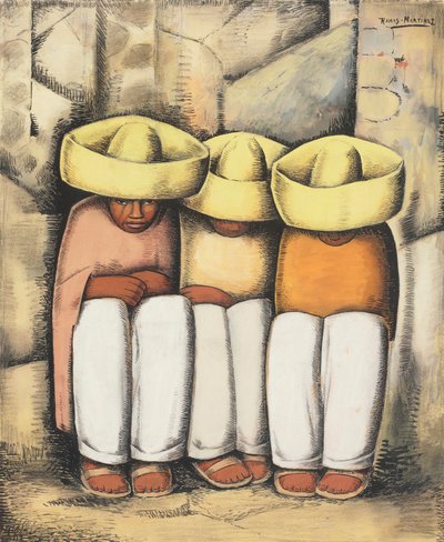 Indiani a riposo, c.1935 da Alfredo Ramos Martinez