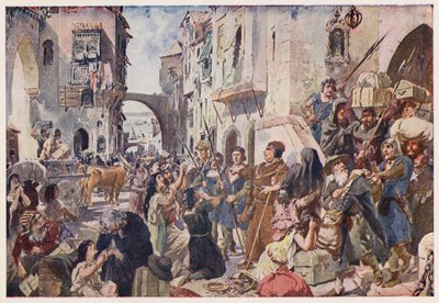 Espulsione degli ebrei dal Portogallo da Alfredo Roque Gameiro