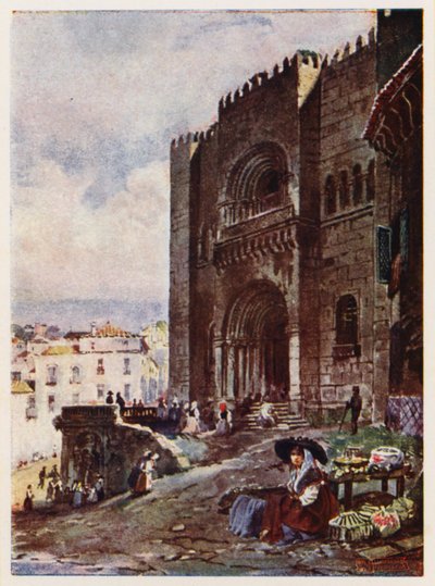 Città vecchia di Coimbra, Portogallo da Alfredo Roque Gameiro