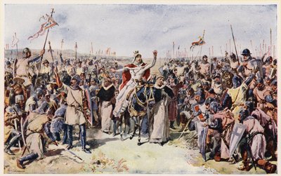 Santa Regina Isabella del Portogallo alla battaglia di Alvalade da Alfredo Roque Gameiro