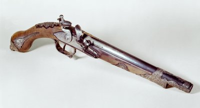Pistola appartenente a Abd el-Kader (1808-83) da Algerian School