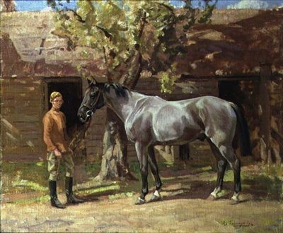Grigio con stalliere da Algernon Mayow Talmage