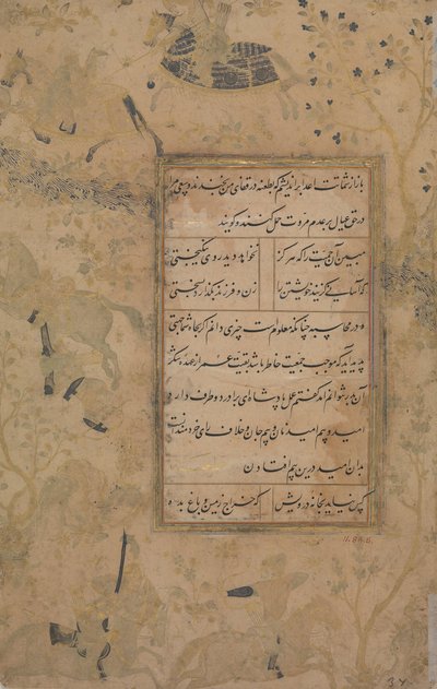 Pagina di calligrafia da un