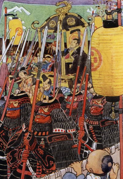 Illustrazione per La storia del Mikado da Alice Bolingbroke (after) Woodward