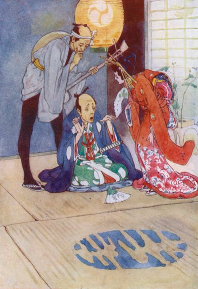 Illustrazione per La storia di The Mikado da Alice Bolingbroke (after) Woodward