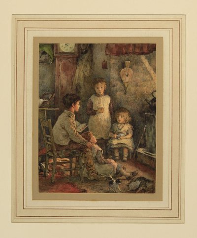 Bambini intorno al fuoco da Alice Clausen