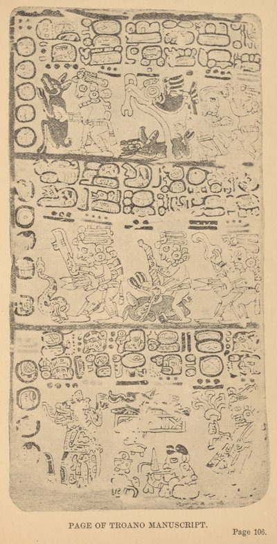 Pagina del Manoscritto Troano da Alice Dixon Le Plongeon